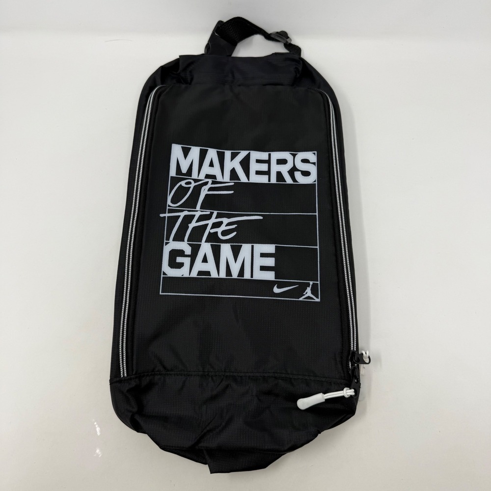 Rare Nike Jordan Makers of the‎ Game Black Shoe Bag Sneaker Carrier Travel Case